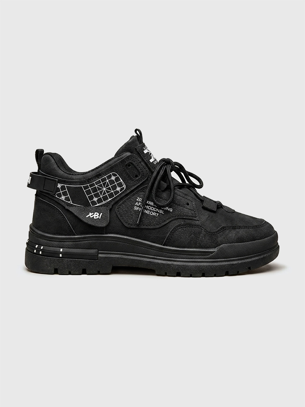 UrbanCraft Classic Cargo Sneakers Black - XB20